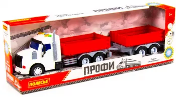 Camion + remorca cu lumina si sunet 50.6x98x13 cm Polesie 