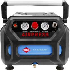 Compresor de aer cu piston fara ulei - Blue Series 1.1kW 126 L/min 8 bari - Rezervor 6 Litri - AirPress-H215/6-36943 