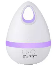 Difuzor Aroma 200 ml ultrasonic Aromatherapy Diffuser 7 culori Alb - Phuture 