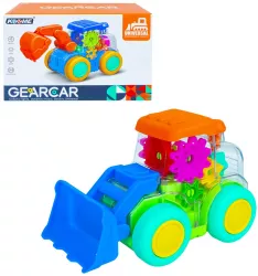 Excavator carcasa transparenta cu lumina si sunet 