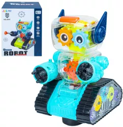 Robot carcasa transparenta cu lumina si sunet 
