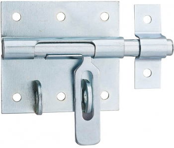 Zavor usa sau poarta aplicat blocare lacat bolt rotund 10 mm zincat THIRARD 