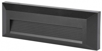 Aplica led pentru scari 50 lm 3 W Lumina neutra 230 x 80 x 28 mm Negru 