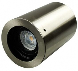 Aplica soclu GU10 IP20 Aluminiu becul nu este inclus 142 x 100 mm Nichel satinat 