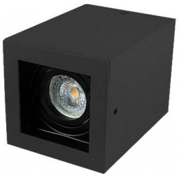 Aplica soclu GU10 IP20 Aluminiu becul nu este inclus 142 x 100 x 100 mm Negru 