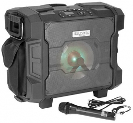 Boxa portabila 150 W Bluetooth USB microSD AUX si microfon Roti si troller telescopic 51x30x45 cm 