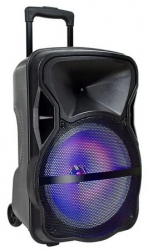 Boxa portabila 50 W lumini led USB/SD/BT/radio FM Microfon 600x370x340 mm