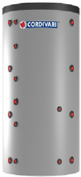 Puffer FIT1 1500L CORDIVARI acumulator energie termica cu 1 serpentina izolat pentru centrale pe lemne/peleti 