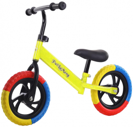 Bicicleta de echilibru fara pedale 2 - 5 ani Galben Roti in 3 culori 