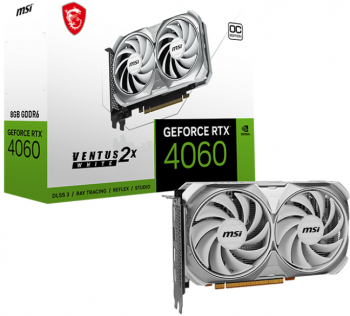Placa video MSI GeForce RTX 4060 VENTUS 2X White OC 8GB GDDR6 128-bit DLSS 3.0 