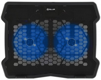 Cooling pad Tellur Basic 15..6 2 ventilatoare Negru.