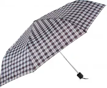 Umbrela pliabila adulti Pami cu carouri U-720-65-1 Multicolor