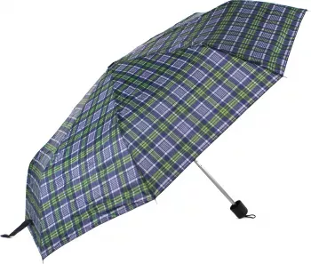 Umbrela pliabila adulti Pami cu carouri U-720-65-2 Multicolor 