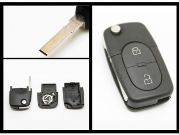 Carcasa cheie briceag pentru Audi 2 butoane 