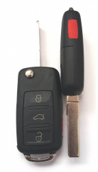 Carcasa cheie briceag pentru Audi A8 3+1 buton de panica 