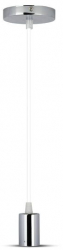Pendul tavan metal Crom fara bec E27 dimensiune 36 x 60 mm 