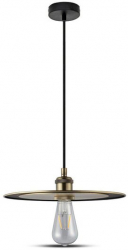 Pendul tavan metal Roz Auriu fara bec E27 dimensiune 300 x 95 x 1000 mm 