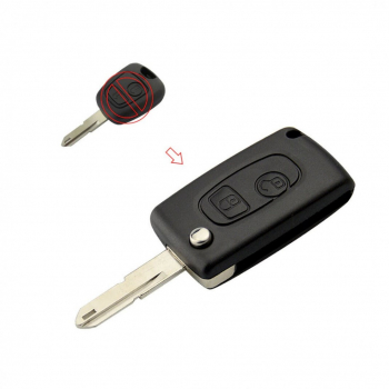 Carcasa cheie briceag pentru Citroen 2 but cu lamela NE73 