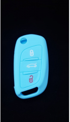 FHusa silicon cheie pentru Citroen 3 butoane albastru deschis 