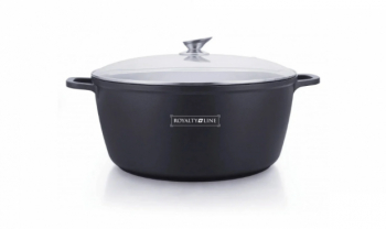 Oala marmorata antiaderenta cu capac 24 cm 2.8 L 