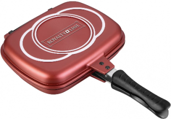 Tigaie grill dubla antiaderenta 32 cm bronz 