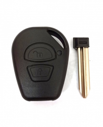 Carcasa cheie pentru Fiat 2 butoane negru 