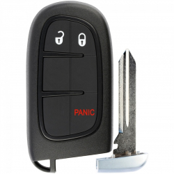 Carcasa cheie smart key pentru Fiat 2+1 buton panica 