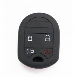 Husa cheie silicon pentru Ford 4 butoane cu emblema 
