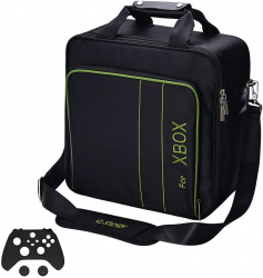 Geanta pentru Xbox Series X/S cu skin controller pentru consola si accesorii cu maner si curea de umar impermeabila design ergonomic n