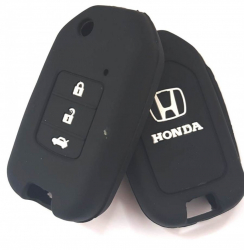 Husa cheie silicon pentru Honda 3 butoane negru 