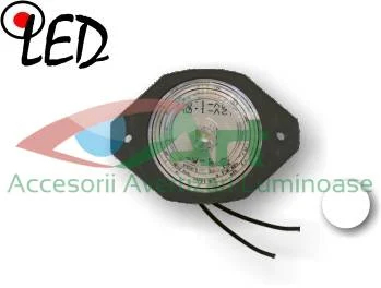 Lampa de gabarit rotunda alba M05-LED Gmak 