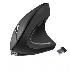 Mouse Ergonomic Vertical Wireless Reincarcabil optic 2.4G 800/1200/1600 DPI