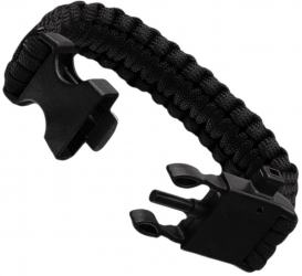 Bratara de supravietuire pentru drumetii 5 in 1 23.5 x 3 cm negru 
