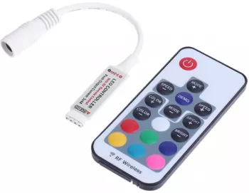 Controler banda LED RGB 12V telecomanda RF 17 taste 
