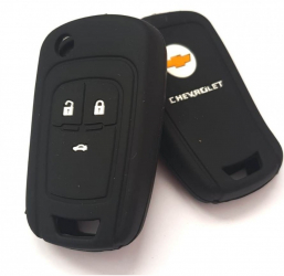 Husa silicon carcasa cheie compatibil Chevrolet 3 butoane 