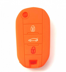 Husa silicon carcasa cheie compatibil Citroen/Peugeot 3 butoane 