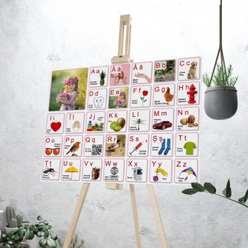 Abecedar personalizat cu fotografia Fetitei dim. 40x30 cm - ILIF307168 - 23h Events 