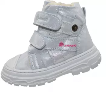 Ghete ortopedice imblanite pentru fete Small Foot SMF0108-25 Argintiu 