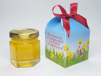 Martisor cu miere set 4 buc. handmade Doar clipe de fericire 50 gr/buc - DSBC202007 - 23h Events 