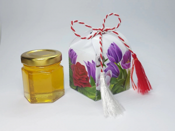 Martisor cu miere set 4 buc. handmade Lalele and bujori 50 gr/buc - DSBC202001 - 23h Events 