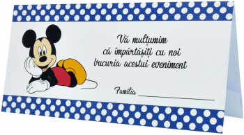 Plic de dar botez Mickey Mouse albastru - MIBC203064 - 23h Events 