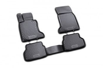 Set covorase auto din cauciuc tip tavita AUDI A - 8 Long 02 2002 - 2009 4 buc. 