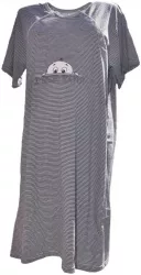 Camasa de noapte pentru alaptat 3187GR-3XL Gri 