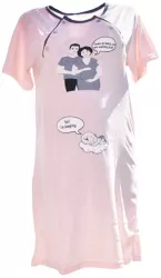 Camasa de noapte pentru alaptat Sevgi 3199-M Roz 