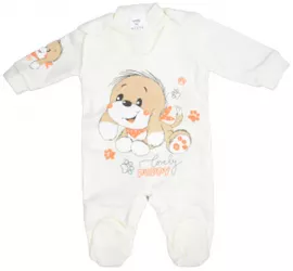 Compleu 2 piese salopeta si bluza pentru copii GAMA 714079-C Crem 