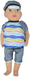 Papusa baietel 60 cm pentru fete 3+ ani Mini Junior 056228-3H Multicolor 
