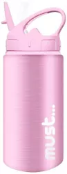 Sticla de apa din otel inoxidabil pentru copii 500 ml Must Water Canteen 618345-R Roz 