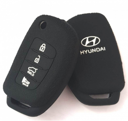 Husa silicon carcasa chei pentru Hyundai 3+1 buton de panica 