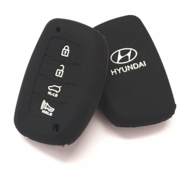 Husa silicon carcasa chei pentru Hyundai 3+1 buton 