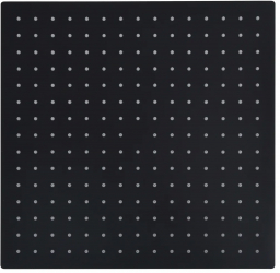 vidaXL Cap de dus tip ploaie patrat negru 40x40 cm otel inoxidabil 